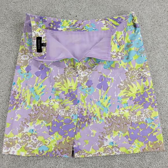 Talbots Womens Skirt 12 Green & Purple Lot of 2 Pencil Straight Stretch Casual - Picture 15 of 16
